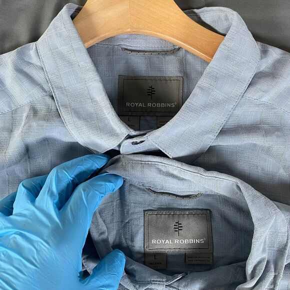 Royal Robbin’s Button Up Shirt Bundle Of Two Men’s Large Relaxed Fit Gray - Picture 1 of 6